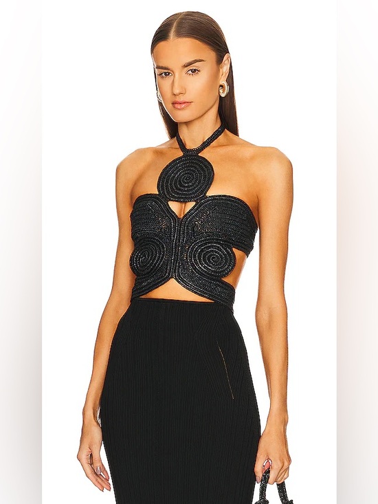cult gaia Tops - CULT GAIA Archer Crochet Halter Top